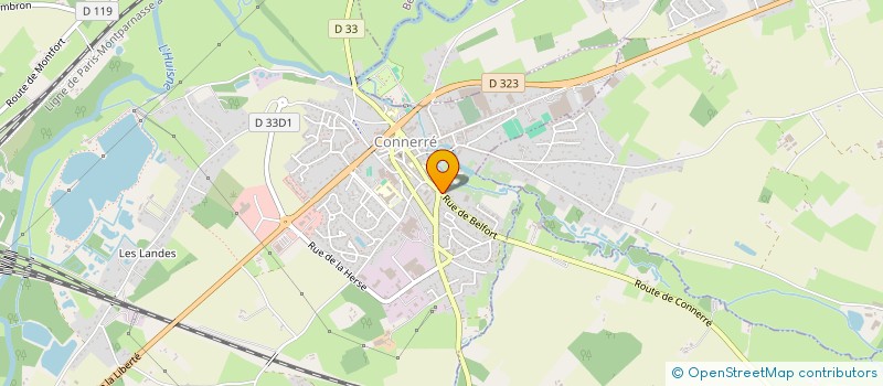 localisation de l'entreprise ART ET CONTRASTE  CONNERRE