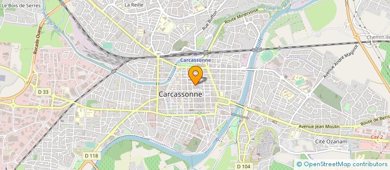 localisation de l'entreprise ART ET CREATION à CARCASSONNE