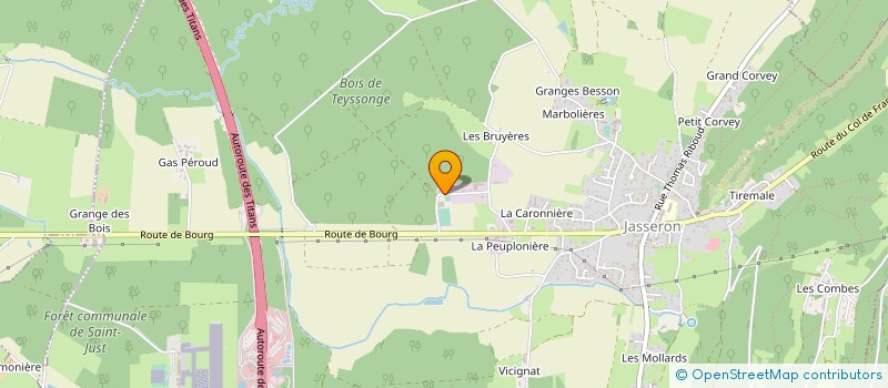 localisation de l'entreprise ART ET CREATION à JASSERON