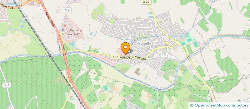 localisation de l'entreprise ART ET CREATIONS à SALEILLES