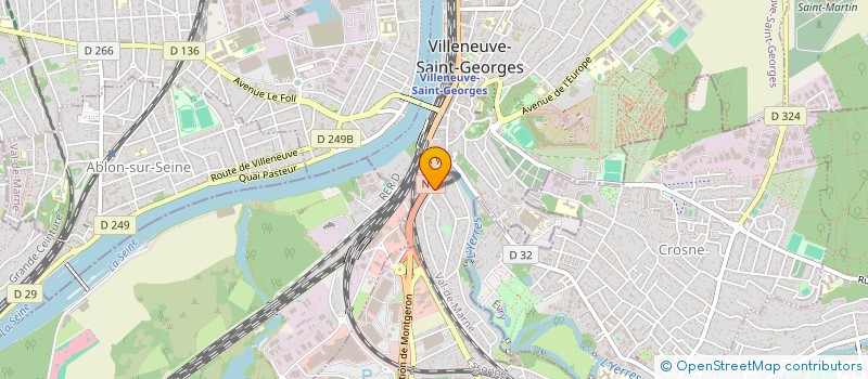 localisation de l'entreprise ART ET CUIR  VILLENEUVE-SAINT-GEORGES