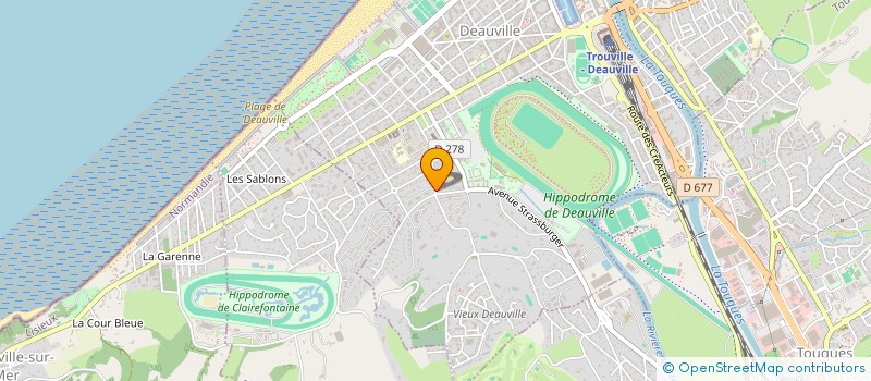 localisation de l'entreprise ART ET CULTURE A DEAUVILLE  DEAUVILLE