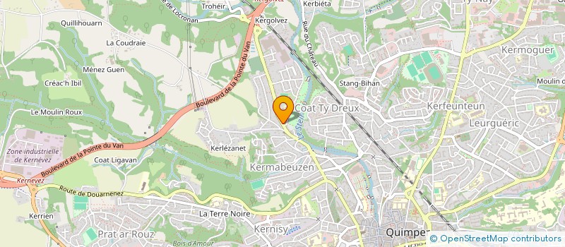 localisation de l'entreprise ART ET CULTURE EN CORNOUAILLE à QUIMPER