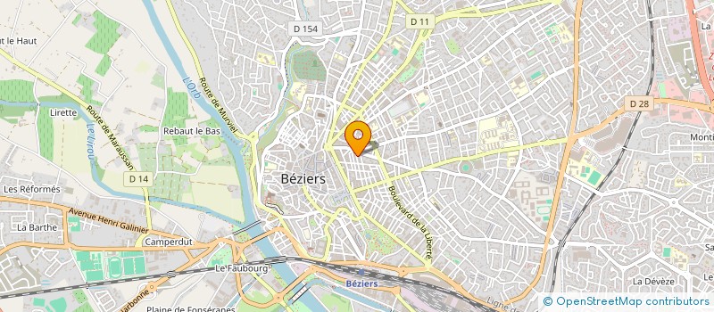 localisation de l'entreprise ART ET DECORATION  BEZIERS
