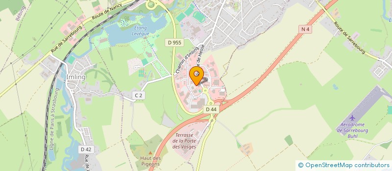 localisation de l'entreprise ART ET DECORATION à SARREBOURG