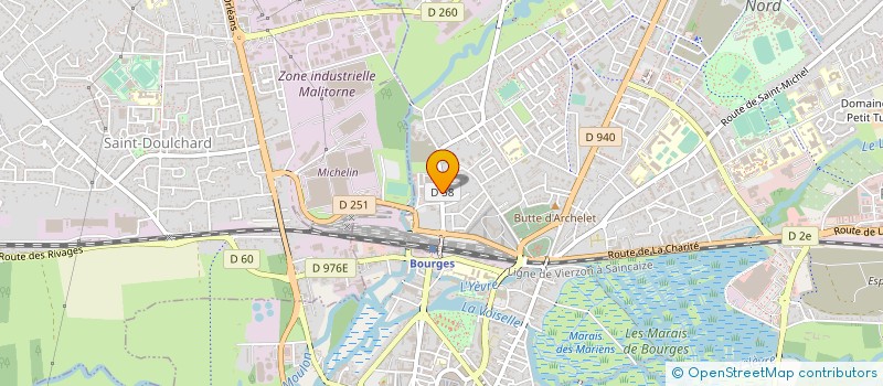 localisation de l'entreprise ART ET DECORATION JEAN MICHEL LOPEZ  BOURGES