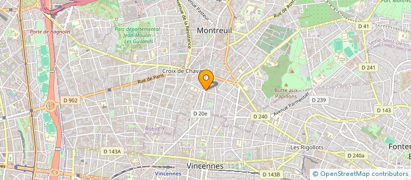 localisation de l'entreprise ART ET DEVELOPPEMENT DURABLE DE LA CONSTRUCTION - ADDC à MONTREUIL
