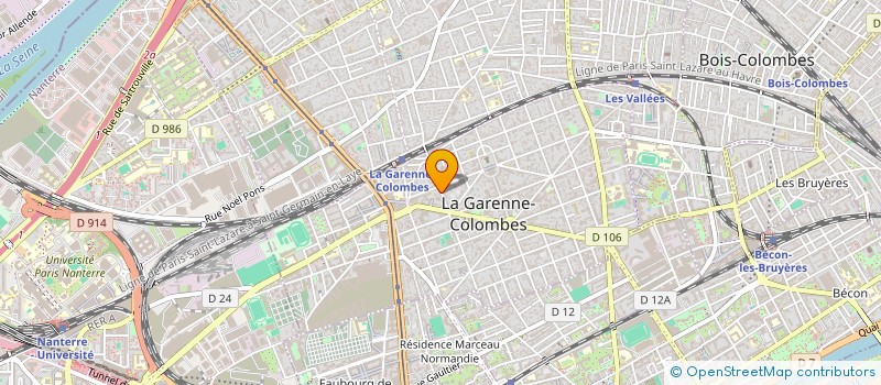 localisation de l'entreprise ART ET ENCADREMENT 92 à LA GARENNE-COLOMBES