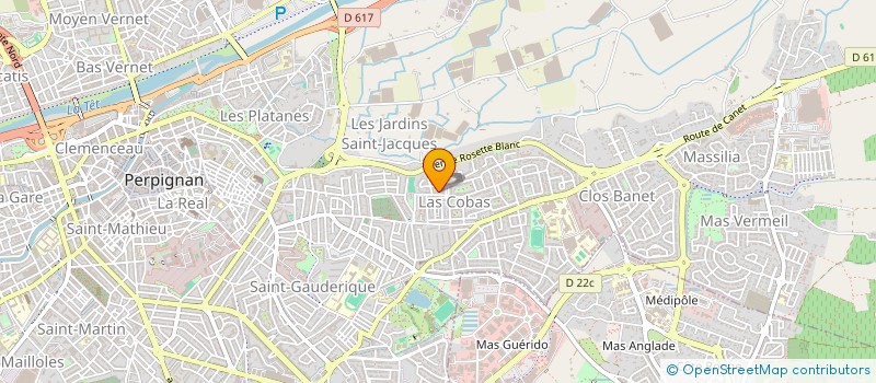 localisation de l'entreprise ART'ET FLAMMES  PERPIGNAN