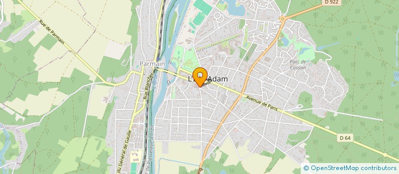 localisation de l'entreprise ART ET FLEURS  L'ISLE-ADAM