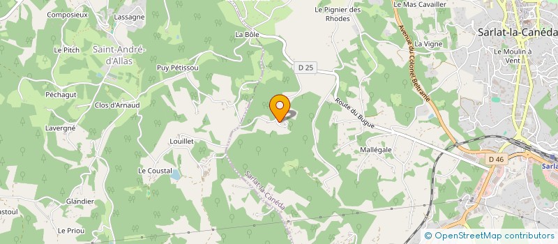 localisation de l'entreprise ART ET FLEURS  SARLAT-LA-CANEDA