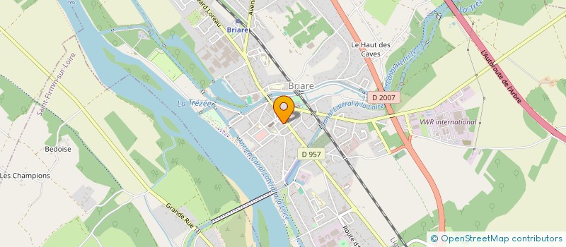 localisation de l'entreprise ART ET FLORITUDE à BRIARE