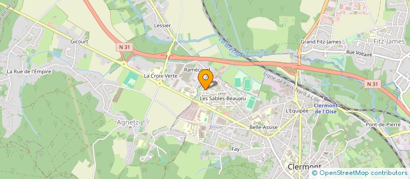 localisation de l'entreprise ART ET FRANCE MENUISERIE  CLERMONT