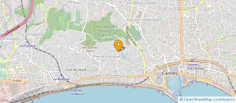 localisation de l'entreprise ART ET GASTRONOMIE à CANNES