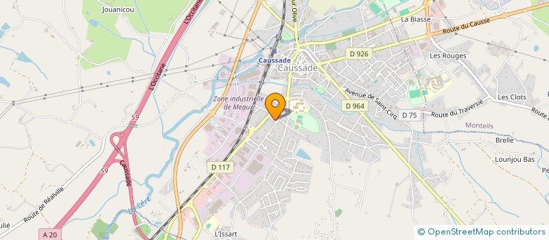 localisation de l'entreprise ART ET GRAPH  CAUSSADE