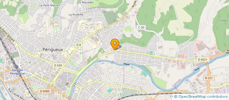 localisation de l'entreprise ART ET HABITAT  TRELISSAC