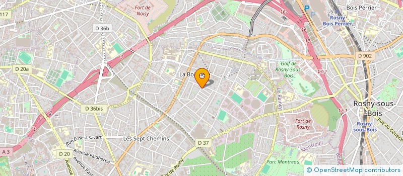 localisation de l'entreprise ART ET INGENIERIE DU BATIMENT à MONTREUIL