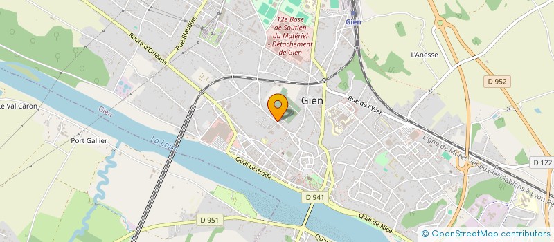 localisation de l'entreprise ART ET JARDIN à GIEN
