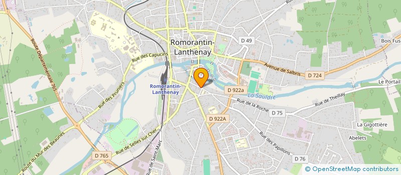 localisation de l'entreprise ART ET JEUNESSE à ROMORANTIN-LANTHENAY