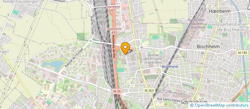 localisation de l'entreprise ART ET L'ETRE  BISCHHEIM