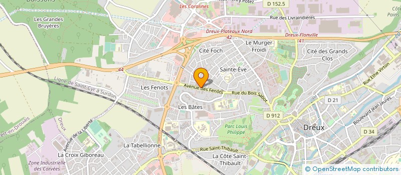 localisation de l'entreprise ART ET LIENS à DREUX
