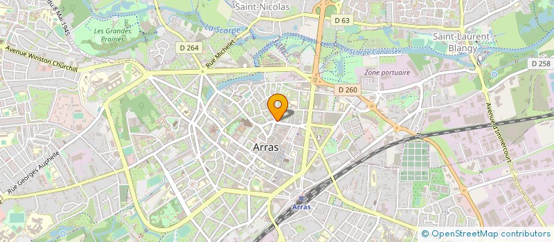 localisation de l'entreprise ART ET LOISIRS EN ATREBATIE à ARRAS