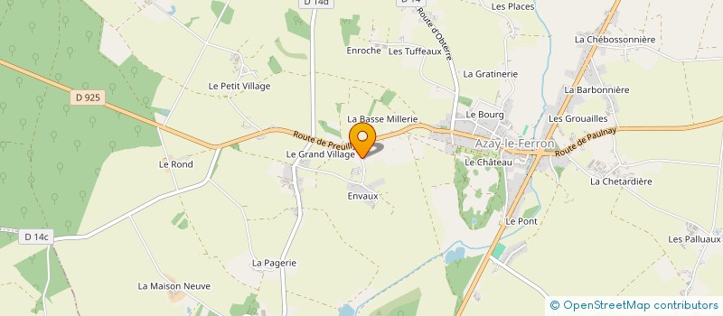 localisation de l'entreprise ART ET LOISIRS EN PAYS D'AZAY ET BRENNE TOURANGELLE à AZAY-LE-FERRON