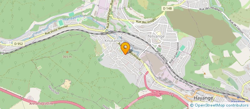 localisation de l'entreprise ART ET MAITRISE DU BOIS  KNUTANGE