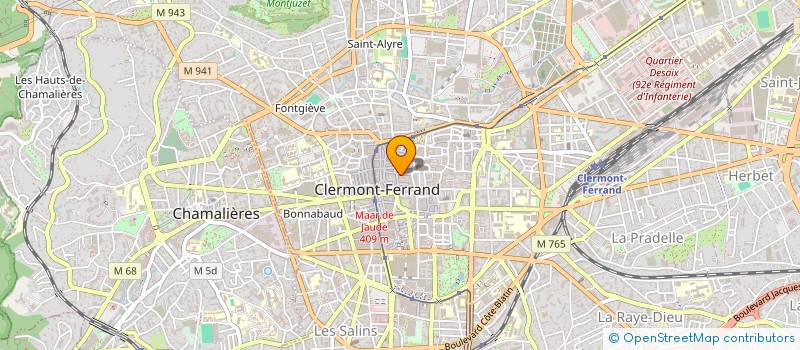 localisation de l'entreprise ART ET MATERIA  CLERMONT-FERRAND