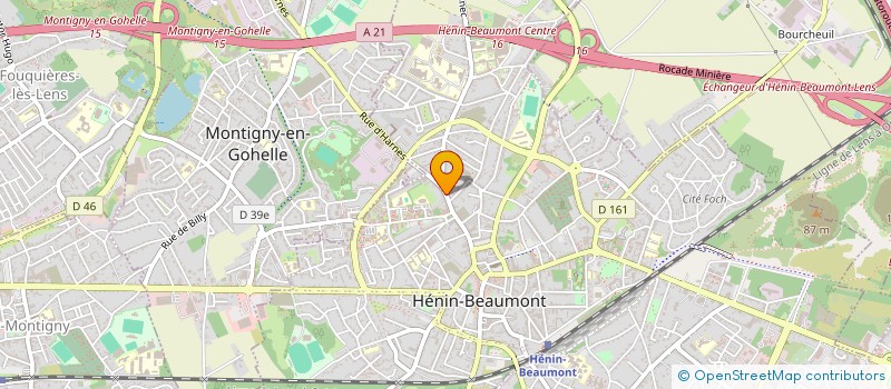 localisation de l'entreprise ART ET MAUD à HENIN-BEAUMONT