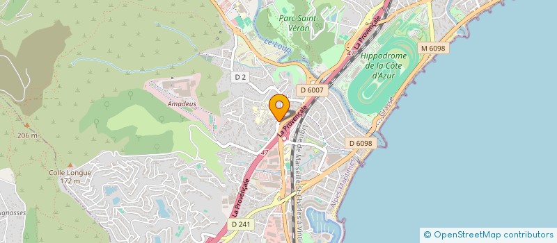 localisation de l'entreprise ART ET MOTS UNIS  VILLENEUVE-LOUBET