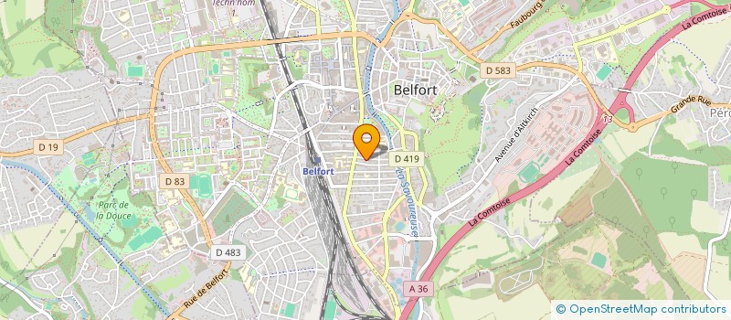 localisation de l'entreprise ART ET MOUVEMENT à BELFORT