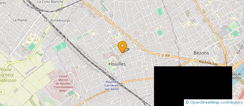 localisation de l'entreprise ART ET NUANCE  HOUILLES