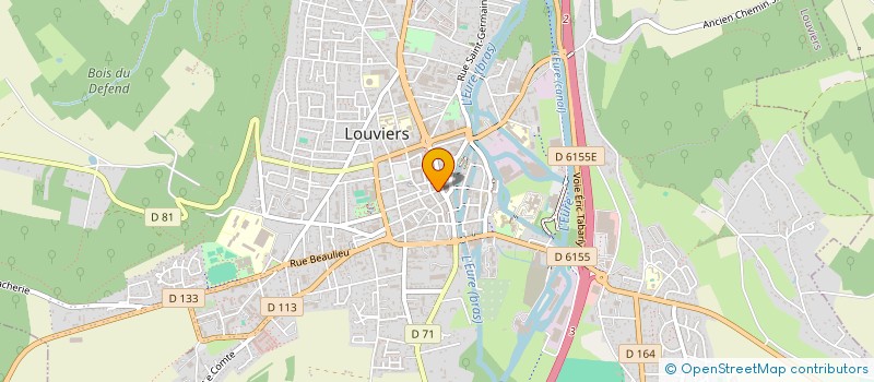 localisation de l'entreprise ART ET NUANCES à LOUVIERS