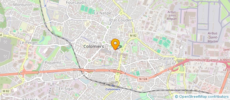 localisation de l'entreprise ART ET NUANCES à COLOMIERS