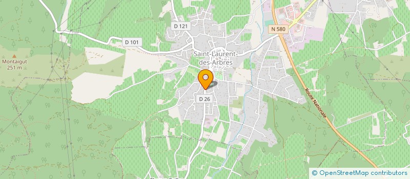 localisation de l'entreprise ART ET PAC  SAINT-LAURENT-DES-ARBRES