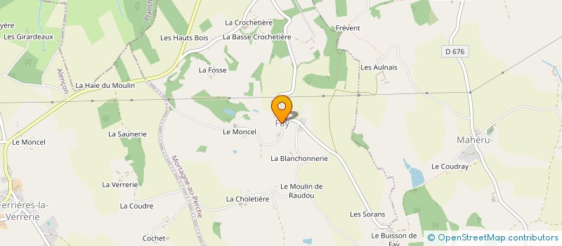 localisation de l'entreprise ART ET PATRIMOINE DE FAY  FAY