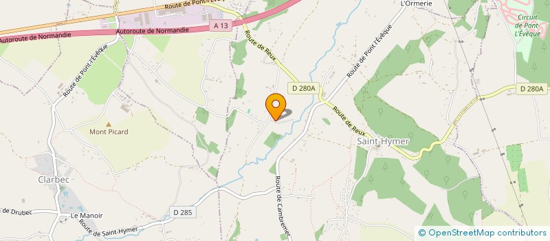 localisation de l'entreprise ART ET PATRIMOINE ST HYMER  SAINT-HYMER