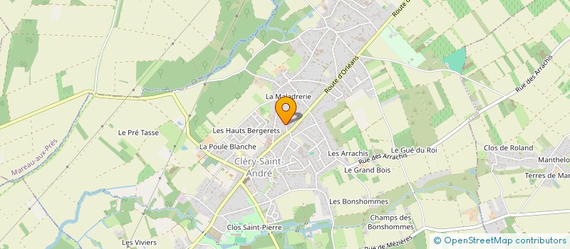 localisation de l'entreprise ART ET PAYSAGE à CLERY-SAINT-ANDRE
