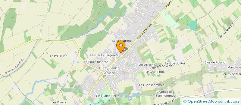 localisation de l'entreprise ART ET PAYSAGE SERVICE à CLERY-SAINT-ANDRE