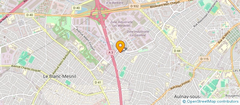 localisation de l'entreprise ART ET PEINTURE à AULNAY-SOUS-BOIS
