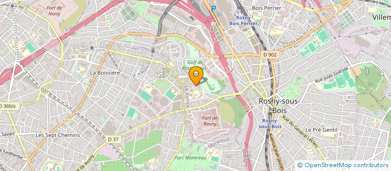 localisation de l'entreprise ART ET PESTACLES à ROSNY-SOUS-BOIS