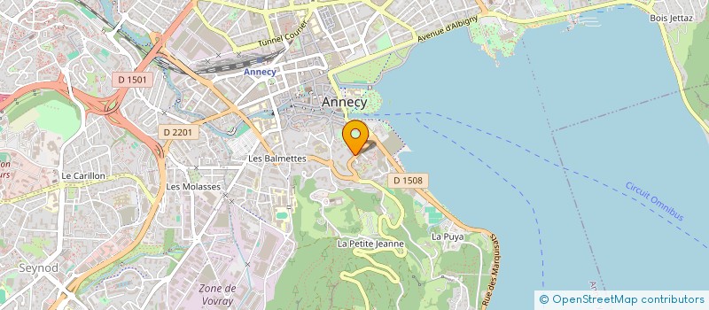 localisation de l'entreprise ART ET POESIE à ANNECY