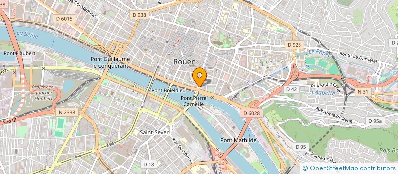localisation de l'entreprise ART ET PROJETS - LE SPOT à ROUEN