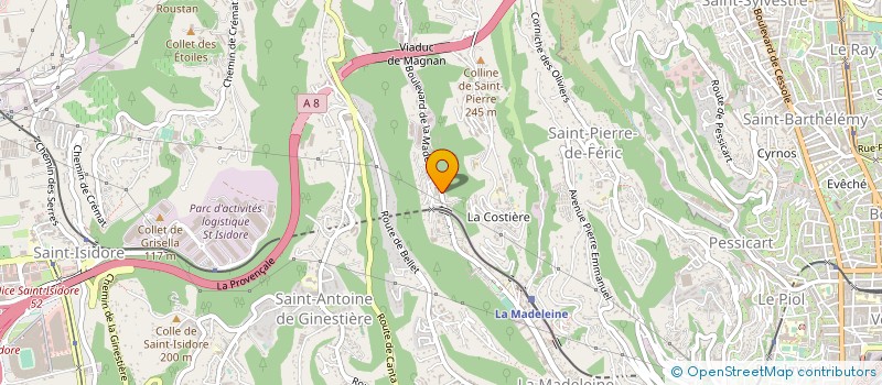 localisation de l'entreprise ART ET RENOVATION DE L'HABITAT à NICE