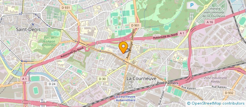 localisation de l'entreprise ART ET SON PRODUCTION à LA COURNEUVE