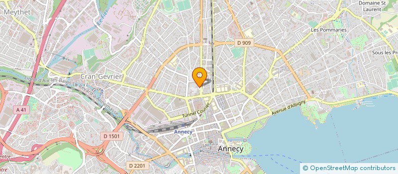 localisation de l'entreprise ART ET SON STUDIO à ANNECY