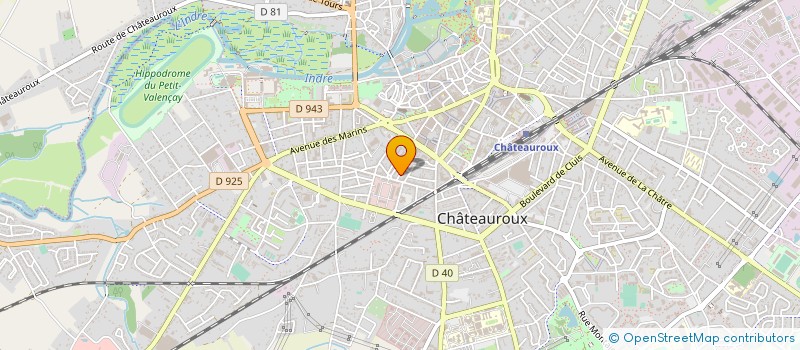 localisation de l'entreprise ART ET SPORT à CHATEAUROUX