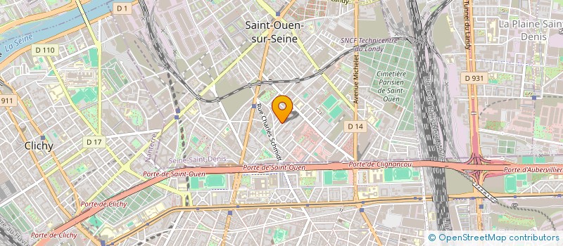 localisation de l'entreprise ART ET TECHNIQUE à SAINT-OUEN-SUR-SEINE