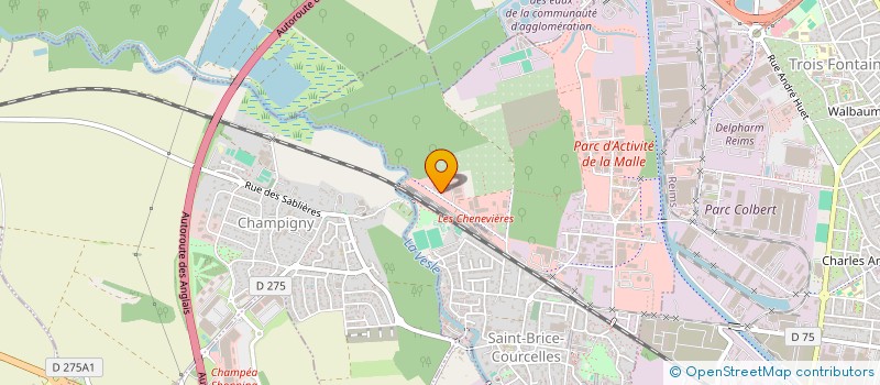 localisation de l'entreprise ART ET TECHNIQUE DU BOIS  SAINT-BRICE-COURCELLES